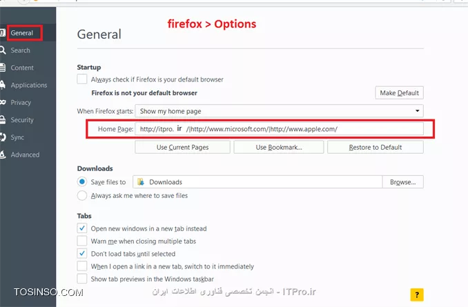با سلام خدمت دوستان عزیز
برای فایرفاکس هم به اینصورت انجام می شه
||http://network.tosinso.com/files/get/939f8082-26e3-4c30-bf49-4fd037c73745||