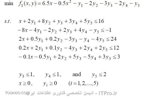 سلام خدمت TOSINSO ای های عزیز ، امروز تصمیم دارم یک معرفی اجمالی از الگوریتم زنبور عسل و کاربردآن در بهینه سازی را با هم بررسی کنیم .برای درک بهتر این الگوریتم و اینکه چرا زنبور عسل نامیده شد باید نگاهی به زندگی زنبورها داشته باشیم .هر کلونی زنبور عسل دارای زنبور تخم گذاری با عمر طولانی است که به عنوان زنبور ملکه شناخه می شود . همچنین تعداد 10000 تا 60000 زنبور کارگر نیز در هر کلونی وجود دارد . در فصل تابستان زنبورها باید به جمع آوری غذا بپردازند تا در زمستان که منابع غذایی موجود نمی باشد از آن استفاده کنند.

برای این امر هر کلونی بخشی از جمعیت زنبورهای بالغ خود که معمولا 25 درصد جمعیت اصلی هستند  را تحت عنوان زنبورهای پیشاهنگ انتخاب کرده و منظور جستجو به فضای اطراف کندو می فرستد .این زنبورها به منظور یافتن منابع غذایی به صورت تصادفی حرکت می کنند . پیشاهنگ ها قابلیت یافتن منابع غذایی در نقاط دور از کندو را دارند و می توانند بدون مشکل به به کندو باز گردند . پیشاهنگ ها با یافتن هر منبع غذایی مقداری از نکتار آن منبع را برداشته و کیفیت ، فاصله تا کندو  و انرژی مورد نیاز برای رسیدن به آن منبع را مشخص می نمایند .بعد از برگشت پیشاهنگ ها به کندو هرکدام نکتاری را که پیدا کرده اند آزاد می کنند . زنبورهایی که منابع بهتری پیداکرده اند موقعیت این منابع را به سایر زنبورها اطلاع می دهند.

||الگوریتم کندوی زنبور عسل::https://tosinso.com/files/get/bf1206ab-3854-4782-9fef-a4c680177dc7||

این عمل در محل خاصی از کندو که در اصطلاح زمین رقص نامیده می شود تحت عنوان رقص انجام می شود . با این رقص سه نوع داده پایه شامل جهتی که منبع در آن است ، مسافت تا منبع و کیفیت منبع به سایر زنبورها اعلام می شود .بعد از این عمل زنبورهای رقصنده مجددا به سوی منابع یافت شده شان حرکت می کنند و اینبار توسط سایر زنبورهای کندو همراهی می شوند .همراهان هر پیشاهنگ بسته به کیفیت منبع یافت شده متفاوت است .

هدف اصلی زنبورهای عسل یافتن بهترین منبع غذایی با صرف کمترین انرژی و بیشترین سطح غذامی باشد . در واقع نوعی بهینه سازی برای یافتن منبع .الگوریتم بهینه سازی ارائه شده از همین رویه الهام گرفته . هر پاسخ در فضای راه حل به عنوان یک راه حل شناخته می شود . در ابتدا پیشاهنگ ها به صورت تصادفی در این فضا قرار می گیرند و با مقایسه تابع برازندگی که درواقع در نقش کیفیت منبع غذایی عمل می کند اطلاعات مورد نیاز از آن منبع را بدست می آورد . سپس این اطلاعات مرتب شده و سایر زنبورها مسئول جستجو در همسایگی این نواحی می باشند که  نواحی بهتر زنبورهای بیشتری با خود همراه می کند. برای درک به پارامترها و شبه کد زیر توجه کنید (فرض میکنیم مساله بیشینه سازی است ) :

* n = زنبورهای پیشاهنگ اولیه
* m = مناطق اولیه یافت شده توسط پیشاهنگ ها
* e = مرتب شده مناطق بر اساس کیفیت
* nep  = تعداد زنبورهایی که به سراغ p درصد مناطق بهتر میروند
* nsp = تعداد زنبورهایی که به سراغ e-p منطقه باقی مانده میروند

1 - ابتدا n پاسخ تصادفی ایجاد شده .
2 -  سپس میزان برازندگی هرکدام محاسبه می شود .
3 -  سپس مرتب شده این برازندگی ها به صورت نزولی (چون مساله بیشینه سازی است ) در e ذخیره می شود .
4 -  سپس برای 20 درصد مناطق با برازندگی بالاتر به شعاع همسایگی مشخص هر کدام ده نقطه جدید ایجاد می شود.
5 - برای 80 درصد مناطق باقیمانده با شعاع مشخص برای هرکدام 5 نقطه جدید ایجاد می¬شود .
6 – میزان برازندگی برای نقاط جدید محاسبه می شود .
7 – حال کل نقاط ایجاد شده را بر اسا س برازندگی مرتب کرده و مجددا n نقطه از بهترین ها ایجاد شده و به مرحله 3 برمیگردیم .

این عمل را آنقدر تکرار میکنیم تا به شرط خاتمه الگوریتم مثلا یک دقت خاص از جواب برسیم .
باید دقت کرد که مرحله 7 از بین کل نقاط موجود بهترین ها را جدا می کند . مثلا اگر 100 نقطه اولیه داشته باشیم کنار 20 تای آنها هرکدام 10 نقطه و کنار 80 تای آن ها هرکدام 5 نقطه ایجاد می¬شود که مجموعا می شود :
<c#>
100 + (20 * 10 ) + (80  * 5 ) = 100 + 200 + 400 = 700
<c#>
و باید از بین این 700 نقطه 100 تا از بهترین ها جدا شود . نتایج الگوریتم برای تابع زیر :

||http://tosinso.com/files/get/942b48ee-145e-4542-a311-18f6d3442125||
نتایج پنج اجرای مستقل :
<left>
 10.8865- ,   10.9081- ,   10.9114-  ,   10.8995 - ,  10.9184-
<left>
جواب صحیح : 11-
