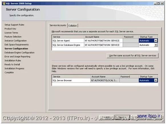 آموزش تصویری نصب SQL Server 2008