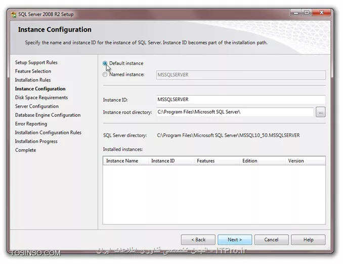 دوست عزیز Instance در SQL سرور چیز عجیب و غریبی نیست ، شما هر بار که SQL سرور رو نصب کنید یک Instance جدید می تونید ایجاد کنید ، SQL سرور جزو معدود نرم افزارهایی هست که شما می تونید روی هر سرور N بار نصبش کنید و هر بار هم یک چیز جدید بهش اضافه بشه ، بصورت پیشفرض اگر شما SQL سرور رو نصب کنید یک Instance به نام *MSSQLSERVER *ایجاد میشه که معمولا کسی این اسم رو عوض نمی کنه ، بنابراین اگر شما SQL سرور نصب کردید قطعا Instance ای به این نام دارید ، اگر می خواهید Instance جدید ایجاد کنید کافیه یکبار مجددا فرآیند نصب SQL سرور رو انجام بدید بدون اینکه آسیبی به Instance قبلی بخوره اینبار یک اسم برای Instance همونطور که در تصویر پایین مشاهده می کنید انتخاب کنید تا Instance جدید ایجاد بشه ، *دقت کنید من ساختار SQL سرور رو به شکل یک درخت انگور تشبیه می کنم ، خود SQL سرور میشه درخت انگور ، خوشه ها میشن Instance ها و دونه های انگور میشن Database ها* و برای وصل شدن به هر Instance موقع ورود به کنسول مدیریتی Management Studio از شما سئوال میشه که میخاین به کدوم Instance وصل بشید به همین سادگی به تصاویر زیر هم دقت کنید : 

||http://dba.tosinso.com/files/get/97448dc7-3089-425e-9224-bf558535e652||

||http://dba.tosinso.com/files/get/1f0ad3f4-42fd-4a8a-b465-c3d353a20bc3||

*ITPRO باشید*
