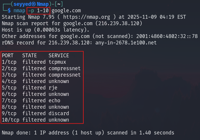 آموزش استفاده از ابزار Nmap