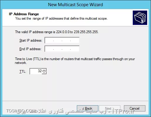 من خودم تست نکردم اما dhcp ویندوز هم امکان تعریف اسکوپ برای آدرس های مولتی کست داره:
||http://network.tosinso.com/files/get/9851be52-4ba0-4ef8-83d7-da932cd23512||