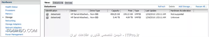 چگونه متوجه بشویم بر روی کدام Datastore سیستم عامل ESXi نصب شده است