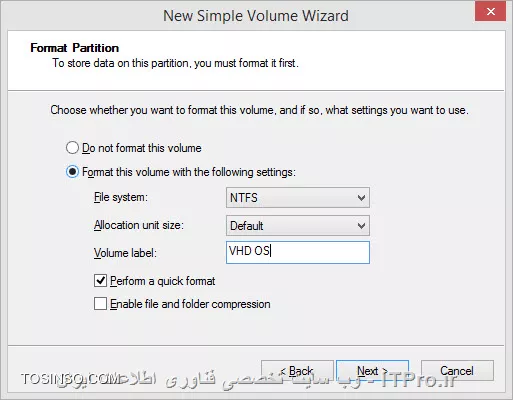 !! معرفی فایل های VHD و نصب ویندوز 8 بر روی آنها
درود به همه دوستان خوب ITPRO ، اگر تا به امروز با آموزش های دوره MCSA و ویندوز 8 با ما بوده باشید، حتما به یاد دارید که در جلسات پیش به بررسی پیش نیازهای لازم برای ویندوز 8 و نیز چگونگی نصب آن پرداختیم. در این جلسه اما قصد آموزش مبحث تازه ای به نام VHD File ها را خواهیم داشت. ولی پیش از شروع اجازه دهید تا کمی بیشتر به معرفی این قابلیت جدید مایکروسافتی بپردازیم.

VHD اختصار سر واژگان Virtual Hard Disk می باشد، و آن گونه که از نام آن پیداست، اشاره به هارد دیسک های مجازی دارد، هارد دیسکی که با استفاده از آن قادر خواهید بود تا همانند یک هارد دیسک واقعی و فیزیکی تمامی کارها از قبیل کپی یا حدف فایل، فرمت کردن، نصب ویندوز و موارد این چنینی را بر روی آن انجام دهید. این قابلیت جدید در سال 2009 و با معرفی ویندوز 7 وارد عرصه تکنولوژی های نوپا گردید. با این همه اما ممکن است این سوال برای شما پیش آمده باشد که واقعا دلیل استفاده از هارد دیسک مجازی چیست و چه کاربردهای می تواند داشته باشد؟ و این که مایکروسافت به چه علت این قابلیت را در سیستم عامل های خود گنجانده است؟ اگر مشتاق به دانستن موارد این چنینی باشید پس در ادامه نیز ما را همراهی نمایید.

فرض کنید برنامه ای دارید که قبلا در ویندوز 7 به خوبی کار می کرده است، اما اکنون و با نصب ویندوز 8  متوجه می شوید که برنامه اجرا نمی شود و یا پس از باز کردن آن با مدام با خطاهای متعددی روبرو می گردید و کلافه می شوید، سپس تصمیم می گیرید که ویندوز 8 را حذف و دوباره همان ویندوز 7  قدیمی را نصب کنید، اما به ناگاه پی می برید که بر روی هارد دیسکی که هم اکنون ویندوز 8  نصب شده است اطلاعات بسیار مهمی دارید و امکان گرفتن هیچ گونه نسخه پشتیبان هم برایتان در حال حاضر مقدور نیست. دیگر واقعا کلافه کلافه می شوید. پس در چنین شرایط بحرانی چاره کار چه می تواند باشد؟ درست حدس زدید، استفاده از هارد دیسک مجازی برای نصب یک ویندوز 7 بر روی آن، و نیز داشتن ویندوز 8 فعلی تان!

اگر بخواهیم به طور خیلی ساده به تشریح VHD بپردازیم، بایستی گفت که VHD نوع خاصی از فایل می باشد که با ایجاد و ساخت آن، ویندوز آن را به عنوان یک هارد دیسک جدید شناسایی کرده و افراد قادر خواهند بود تا تمامی کارهایی را که بر روی هارد دیسک های واقعی انجام می دهند با آن نیز انجام دهند، کارهایی از قبیل کپی یا حذف اطلاعات هارد دیسک، پارتیشن بندی، انتقال اطلاعات بر روی آن، و یا حتی نصب ویندوز و موارد مشابه دیگر. تنها با این تفاوت که دیگر خبری از وجود هارد دیسک واقعی و فیزیکی نخواهد بود و تمامی فرایندها به صورت مجازی صورت می پذیرد.

یعنی ما به کمک خود ویندوز و یا از طریق DVD نصب آن، ابتدا فایلی با پسوند vhd ساخته و ایجاد می کنیم، و آن گاه ویندوز آن فایل را به عنوان هارد دیسکی مجازی برایمان نمایش خواهد داد، که در نهایت نیز هر آن چه را که می توان با یک هارد دیسک فیزیکی واقعی انجام داد، با هارد دیسک مجازی مان نیز می توانیم انجام دهیم. اما شاید بتوان گفت اصلی ترین دلیل ایجاد و ساخت هارد دیسک مجازی، نصب سیستم عامل بر روی آن می باشد. پس افراد هارد دیسک مجازی را ایجاد می کنند تا بتوانند بر روی آن ویندوز نصب کنند. اجازه دهید این مثال را کمی بسط داده و روشن تر نماییم: یک هارد دیسک مجازی VHD را در نظر بگیرید که بر روی آن ویندوزی با تمامی برنامه های کاربردی از قبیل Microsoft Office, Photoshop و غیره را نصب کرده اید و برای روز مبادا کنار گذاشته اید.

حال اگر به هر دلیلی ویندوز فعلی تان دچار عیب و ایراد یا آسیبی گردد و دیگر همانند سابق برنامه ها بر روی آن اجرا نشود و یا به هنگام کار کردن با آن مدام با خطا مواجه گردید کافی ست تا به سراغ ویندوز نصب شده بر روی VHD رفته و بدون هیچ نگرانی با خیال راحت به کارتان ادامه دهید، و یا این که سناریویی را در نظر بگیرید که می خواهید پیش از نصب برنامه ای بر روی ویندوز اصلی تان، ابتدا آن را در محیط آزمایشی تست کنید. در نتیجه ویندوزی را بر روی هارد دیسک مجازی یا همان VHD  نصب می کنیم و سپس برنامه را بر روی آن تست می نماییم و پس از اطمینان حاصل کردن از سالم بودن برنامه و صحیح کار کردن آن،  اقدام به نصب برنامه مورد نظر بر روی ویندوز واقعی و اصلی مان می کنیم. اگر تا به اینجای امر و توضیحات اولیه را به خوبی درک کرده باشید، پس در ادامه نیز با ما همراه شوید تا ببینیم که چگونه می توان هارد دیسکی مجازی ایجاد و سپس بر روی آن ویندوز نصب کنیم.

!! نحوه ایجاد فایل VHD (هارد دیسک مجازی)
برای ساخت فایل VHD می توان به دو طریق عمل کرد:
1. با استفاده از خود ویندوز 8  و کنسول Computer Management
2. با استفاده از DVD ویندوز 8 و کنسول Command Prompt
ما ابتدا به آموزش نحوه ایجاد آن از طریق ویندوز 8 می پردازیم.

!! ایجاد فایل VHD به وسیله ویندوز 8
برای این که از طریق خود ویندوز فایل VHD و هارد دیسک مجازی ایجاد کنیم، می بایست مراحل زیر را گام به گام انجام دهید:
• ابتدا به Control Panel رفته و Administrative Tools را باز می کنیم. سپس بر روی Computer Management دابل کلیک کرده تا باز شود
• در قسمت سمت چپ، بر روی Disk Management کلیک کرده تا تمامی هارد دیسک های موجود بر روی کامپیوتر را مشاهده نمایید (تصویر زیر)
<center>
||http://tosinso.com/files/get/5482b1dc-0472-4820-a087-94029617bb3e||
<center>

• سپس، از منوی Action بر روی گزینه Create VHD کلیک کرده تا فایل VHD خود را ایجاد نماییم.
<center>
||http://tosinso.com/files/get/fed87279-6a1e-4f32-975f-63b07041f9eb||
<center>
• در صفحه ای که در بالا نیز می بینید، پس از کلیک بر روی Create VHD برایمان باز خواهد شد، با دادن یک مسیر دلخواه و نام فایل، و نیز میزان حجمی که برای فایل VHD مد نظرمان می باشد، در نهایت بر روی OK کلیک می کنیم تا فایل VHD ایجاد گردد. به عنوان نمونه فایلی که من ایجاد کرده ام MyVHD.vhd نام دارد. دیگر گزینه های موجود در این صفحه را نیز با مقدارهای پیش فرض پذیرفته و تغییری نمی دهیم. 

• اکنون که فایل VHD برایمان ایجاد شد، اگر مجددا به Disk Management مراجعه نمایید، مشاهده خواهید کرد که هارد دیسک جدیدی به لیست هارد دیسک های پیشین اضافه گردیده است. ما نیز برای این که بتوانیم از این هارد دیسک جدید که همان هارد دیسک مجازی مان می باشد استفاده نماییم با راست کلیک بر روی آن و سپس انتخاب گزینه Initialize ،  دیسک را اصطلاحا آماده بهره برداری می نماییم. (تصویر زیر)
<center>
||http://tosinso.com/files/get/1da16166-8f4f-4781-bf9b-334d2bfe4e99||
||http://tosinso.com/files/get/02d1d23e-f9d0-4408-9c5c-1232cd5b8727||
<center>
• حال که دیسک با موفقیت آماده سازی شده است، بایستی آن را فرمت کنیم تا از این پس بتوان بر روی آن اطلاعات نوشت یا حذف کرد، و یا حتی ویندوز نصب بنماییم. بدین منظور از لیست دیسک های موجود بر روی دیسکی که هم اکنون و طی مراحل بالا ایجاد کردیم راست کلیک کرده و گزینه New Simple Volume را انتخاب می نماییم.
<center>
||http://tosinso.com/files/get/9d185be8-adc8-42d8-9be5-ff22389bedf4||
<center>
• پس از انجام مراحل بالا، بقیه مراحل را مانند تصاویر زیر به ترتیب انجام دهید تا مراحل فرمت کردن دیسک مجازی با موفقیت انجام پذیرد
<center>
||http://tosinso.com/files/get/224a618c-1291-400e-a663-4e9578923c4d||
||http://tosinso.com/files/get/b8a094f0-0f07-4dba-af5f-f3ae37ff6689||
||http://tosinso.com/files/get/3ebbb128-53f9-491f-9ee5-b0cf6ee909eb||
||http://tosinso.com/files/get/9963eaac-e4fa-461d-96a0-b001f382b9e2||
||http://tosinso.com/files/get/329eb1d6-7aea-46ca-983d-1c9a9cc26a7d||
<center>
هم اکنون مراحل ساخت هارد دیسک مجازی ما در اینجا به پایان رسیده است و موفق شدیم تا آن را  فرمت نیز نماییم. حال اگر به Computer بروید، مشاهده خواهید کرد که درایوی جدید به لیست درایوهای فعلی مان اضافه شده است. (تصویر زیر) 
<center>
||http://tosinso.com/files/get/96f8f87b-39b6-4d10-863f-94c7ea2c27f7||
<center>
درایوی که در بالا می بینید همان درایو VHDست که قصد نصب ویندوز بر روی را آن داریم. از آنجا که مراحل تا بدین قسمت با موفقیت به پیش رفته است، در نتیجه DVD ویندوز را بر روی DVD-ROM کامپیوتر قرار می دهیم و کامپیوتر را ریستارت کرده تا شروع به نصب ویندوز بر روی فایل VHD کنیم. در نتیجه بعد از ریستارت شدن کامپیوتر و بوت کردن آن، مراحل را گام به گام و طبق شکل زیر جلو می رویم:
<center>
||http://tosinso.com/files/get/3c6df564-ed35-4945-ba18-bd6dcc007e01||
||http://tosinso.com/files/get/a0eff813-2179-4453-828b-4aa1f84e533b||
<center>
پس از این که DVD ویندوز کاملا بوت شده و صفحه خوش آمد گویی برای نصب ظاهر گردید، ما نیز با فشردن کلیدهای Shift و F10  وارد محیط CMD می شویم تا هارد دیسک مجازی را برای فرایند نصب معرفی نماییم، چرا که به صورت پیش فرض هارد دیسک مجازی در لیست هارد دیسک های واقعی برای نصب نبوده و ظاهر نخواهد شد (تصویر زیر). 
<center>
||http://tosinso.com/files/get/ce5c7404-e4ed-4b17-bfd4-9c948545588b||
<center>
با باز شدن صفحه CMD، ابتدا فرمان diskpart را تایپ و سپس با زدن کلید Enter وارد محیط diskpart می شویم
<center>
||http://tosinso.com/files/get/3de6790d-8f10-4dd0-a3df-d718d5f9715d||
<center>
سپس با اجرای دستور زیر ابتدا هارد دیسک فیزیکی مان را انتخاب، و آن گاه هارد دیسک مجازی را که پیش تر در ویندوز ساخته ایم را برای ادامه کار انتخاب می نماییم و کلید Enter را فشار می دهیم. دستور انتخاب فایل هارد دیسک مجازی در زیر آمده است:
<left>
select vdisk file= D:\My VHD.vhd
<left>
<center>
||http://tosinso.com/files/get/7bcac5f0-b40e-4c54-a4f4-24f5877ad828||
<center>
همان طور هم که در تصویر بالا مشاهده می نمایید فایل VHD که قبلا در ویندوز ساخته بودیم با موفقیت انتخاب گردید.قسمت بعد متصل کردن هارد دیسک مجازی و نمایش داده شدن آن در لیست هارد دیسک های موجود خواهد بود. بدین منظور از فرمان attach vdisk کمک می گیریم.
<center>
||http://tosinso.com/files/get/70eaf54f-1148-4b47-bcc5-2d110c34f60a||
<center>
تا به اینجای کار توانسته ایم هم هارد دیسک مجازی که قبلا ساخته ایم را برای نصب لود کنیم، و هم آن را به لیست هارد دیسک های موجود اضافه نماییم. گام بعدی ساخت یک پارتیشن از نوع Primary برای نصب ویندوز بر روی آن می باشد. بدین منظور با استفاده از فرمان create partition primary پارتیشن مربوطه را بر روی هارد دیسک مجازی ایجاد می کنیم (تصویر زیر)
<center>
||http://tosinso.com/files/get/0537670c-ee0f-41f9-b8f1-b3634dc45d1d||
<center>
حال که پارتیشن Primary خود را نیز ایجاد نمودیم، بایستی آن را برای نصب ویندوز هم فرمت نماییم. بدین منظور با استفاده از فرمان format fs=ntfs آن را با فایل سیستم NTFS که برای نصب ویندوز 8 ضروری می باشد فرمت می کنیم:
<center>
||http://tosinso.com/files/get/046dbdf1-a156-41d6-bc4a-942026884fe4||
<center>
تقریبا تا اینجای کار، مراحل اصلی پایان پذیرفته است. پس با بستن صفحه CMD، مراحل نصب را به صورت عادی و با زدن دکمه Next ادامه می دهیم تا به قسمت انتخاب درایوها برای نصب ویندوز برسیم. ضمن این که اگر هنوز با فرایند نصب ویندوز 8 به خوبی آشنا نیستید می توانید به |این لینک::https://tosinso.com/articles/40530/%d8%a2%d9%85%d9%88%d8%b2%d8%b4-%d8%b1%d8%a7%db%8c%da%af%d8%a7%d9%86-%d9%88%db%8c%d9%86%d8%af%d9%88%d8%b2-8-%d8%a8%d9%87-%d8%b5%d9%88%d8%b1%d8%aa-%da%af%d8%a7%d9%85-%d8%a8%d9%87-%da%af%d8%a7%d9%85| مراجعه نمایید.
اکنون همان گونه که در تصویر زیر نیز مشاهده می کنید، یک هارد دیسک جدید به لیست هارد دیسک های فیزیکی موجود بر روی کامپیوتر اضافه گردیده که همان هارد دیسک مجازی VHD می باشد. 
<center>
||http://tosinso.com/files/get/796290d0-b4fa-4802-8f98-e6824f967822||
<center>
از این مرحله به بعد، دیگر تمامی پروسه نصب ویندوز کاملا عادی و مشابه عملیات نصب بر روی هارد دیسک های واقعی خواهد بود.ما فرض را بر این خواهیم گرفت که از این مرحله به بعد و پروسه نصب را خودتان انجام خواهید داد تا در نهایت ویندوز با موفقیت بر روی دیسک مجازی VHD نصب شود.پس از اینکه عملیات نصب با موفقیت به پایان رسید و کامپیوتر ریستارت شد، هنگام نمایش منوی بوت مشاهده خواهید کرد که به غیر از ویندوز اصلی که بر روی هارد دیسک فیزیکی نصب شده است، یک ویندوز دیگر با نام Windows 8.1 VHD هم مشاهده می گردد، که در واقع همان ویندوزی ست که بر روی هارد دیسک مجازی مان نصب کردیم، و با انتخاب آن می توان وارد آن شد و همانند ویندوزهای معمولی با آن مشغول به کار شد، تنها با این تفاوت که از روی هارد دیسک مجازی در حال اجراست.
<center>
||http://tosinso.com/files/get/33d91b60-d266-46ec-872d-5b30a81562f6||
<center>
<left>
شاد باشید و سربلند
<left>

نویسنده : اسحاق احمدپور
منبع :| جزیره سرویس های شبکه مایکروسافت وب سایت توسینسو::https://tosinso.com/microsoft|
هرگونه نشر و کپی برداری بدون ذکر منبع و نام نویسنده دارای اشکال اخلاقی است