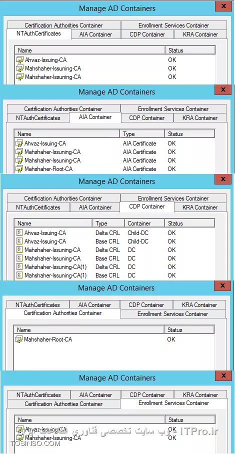 آموزش جامع PKI در مایکروسافت و Active Directory Certificate Services : قسمت دهم