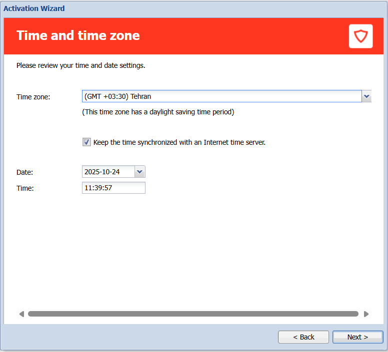 تنظیم تاریخ، ساعت و منطقه زمانی