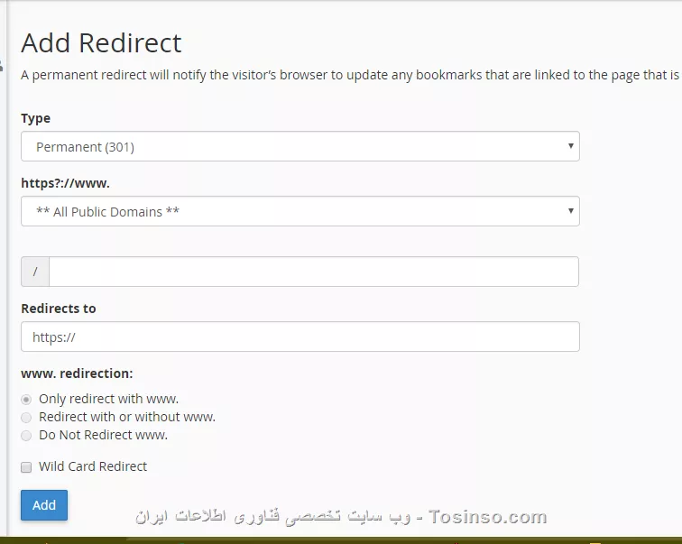 ||https://web.tosinso.com/files/get/9d533adc-e9c7-47cf-93c0-f54367f98999||

لطفا کمی بیشتر راهنمای کنید .
من در بخش domainگزینه Redirect v فقط در cpael دارم .در این قسمت چه کاری باید انجام دهم ری داریرکت زمان بر هستش تا عمال بشه ؟ چون تغییر دادم سایت در دسترس نبود .!!!
در رابطه با دلیل حذف جواب برای IIS بود ! را متوجه نشدم ؟!؟!؟

تشکر از راهنمایی