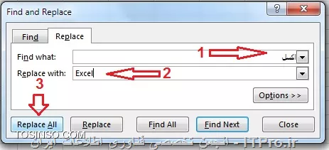 سلام دوست عزیز
با اجازه از اساتید محترم
من دقیق متوجه نشدم، شما الان میخواید کل سطر رو جابجا کنید یا یک کلمه رو جایگزین و یا حذف کنید؟
اگر بخواید کل سطرهایی که شامل یک کلمه هست کپی کنید کلید Ctrl+F رو بزنید و مثل زیر عمل کنید
||http://icdl.tosinso.com/files/get/a8a2b235-b0d1-41a6-aed9-bd80f300bd17||
||http://icdl.tosinso.com/files/get/b198b6fe-9869-420d-ab67-cc507d2df215||
حالا میتونید کل سطر هایی که کلمه ی سلام دارند رو به یک جای دیگه کپی کنید، اما CUT نمیتونید بکنید.CUT کردن یکی یکی باید باشه.
برای جایگزین کردن یک کلمه هم باز Ctrl+F رو بزنید و مثل زیر عمل کنید
||http://icdl.tosinso.com/files/get/503f554f-cb40-47f2-b2df-580cf1da9d81||
||http://icdl.tosinso.com/files/get/9dabb5b4-2574-4a61-ad2a-0b4e6767e7f5||
||http://icdl.tosinso.com/files/get/0764a0a7-47a0-4f53-854d-01c496a6d27f||
||http://icdl.tosinso.com/files/get/1c2fc3a3-c17d-47f8-b941-e6c42efea3cf||
الان کل کلمات اکسل با کلمه ی Excel جایگزین شد