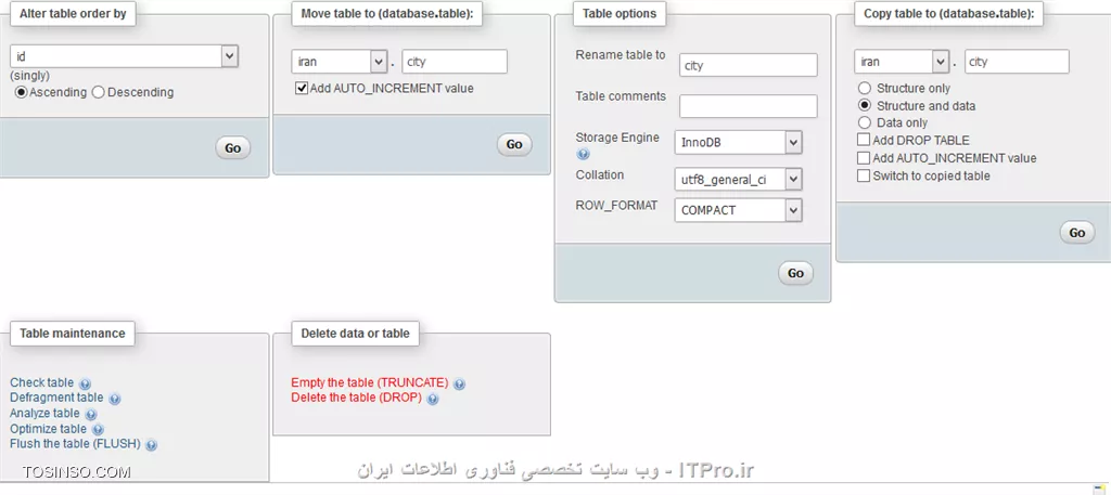 میخام خروجی phpmyadmin رو در php به صورت فارسی نشون بدم نمیشه البته باید با ADO باشه ، اینم شکلهاش 
شکل اول 
||http://tosinso.com/files/get/64dfc0cd-2b45-4474-a767-eb70e0bc43da||
شکل دوم پایگاه داده
||http://tosinso.com/files/get/9db943cf-25ea-4d6b-b39b-5c6395cd4b38||
شکل سه جدول
||http://tosinso.com/files/get/6f375f46-2c18-4bc9-8fc8-ecde4a7c6c0f||
شکل چهارم برنامه 
||http://tosinso.com/files/get/0cd4ed87-7acf-4f77-b9ee-c40966b8b85c||

کجای کارمن اشتباهههه ؟؟؟؟؟؟/چرا پایگاه خروجیش به شکل فارسی نیست؟؟؟؟