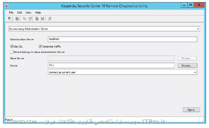 !! ایجاد لاگ های ردیابی یک کامپیوتر 
در این آزمایش قصد داریم تا با ابزار remote diagnostics utility که یکی از محصولات شرکت کسپرسکی است یک ردیابی به Kaspersky Endpoint Security ایجاد کنیم سپس لاگ ها را دانلود کنیم و در لاگی به نام Kaspersky Event Log and System آنها را بایگانی کنیم 

* ماشین های Security-Center

- Security-Center 

1- انتخاب کنید بخش Administration Console 

2- انتخاب کنید Managed devices\Workstations و روی تب Policies بروید 

||https://tosinso.com/files/get/fd08cf16-5d46-4b48-a607-9bf85e5aa1b8||

3- داخل پراپرتیز بخش KES 10 SP2 workstation policy شوید 

||https://tosinso.com/files/get/8d8a76c9-65e6-4f7a-8468-f37c87ce8f0f||

4- باز کنید Application Startup Control 

5- چک باکس Protection_Cryptomalware را بردارید و روی OK کلیک کنید 

6- صبر کنید تا پالیسی اعمال شود 

||https://tosinso.com/files/get/6efb2c92-f8f6-4b28-81a4-d9accd41a602||

7- بروید داخل نود Managed devices 

8- حالا PC1 را در اینجا پیدا کنید و یا در کادر جستجو آن را پیدا کنید 

9- حالا PC1 را بنویسید و بر روی Find now کلیک کنید 

||https://tosinso.com/files/get/8c1f2f67-6de9-4a62-a866-554537242f6c||

10- حالا مطمئن شوید که کامپیوتر PC1 مشاهده شود 

11- حالا روی آن راست کلیک کنید و بر روی Custom tools\Remote diagnostics 

||https://tosinso.com/files/get/7d442c4e-9742-4c78-8536-ca807efc2550||

12- در کادر Device نام کامپیوتر  PC1 را پیدا کنید 

13- روی Sign in کلیک کنید 

||https://tosinso.com/files/get/9e344141-1c70-4185-b29e-684d6d94d543||

14- حالا برای فعال سازی ردیابی بر روی Kaspersky Endpoint Security 10 for Windows 

15- بر روی لینک Enable tracing کلیک کنید 

||https://tosinso.com/files/get/84cba5a5-23c0-42c6-b3d0-cf9ff9f993f8||

16- حالا میزان ردیابی را روی 500 تنظیم کنید 

||https://tosinso.com/files/get/354e3917-afea-4e49-b332-4967f5e29032||

17- حالا برای ری استارت کردن Endpoint کسپرسکی بر روی لینک Restart application کلیک کنید 

||https://tosinso.com/files/get/ed04d363-ed06-4d24-884b-79ec04babf33||

18- حالا صبر کنید تا کسپرسکی Endpoint ری استارت شود و عبارت Operation completed successfully نمایان شود 

19- برای غیر فعال کردن ردیابی می توانید از گزینه Disable tracing استفاده کنید 

||https://tosinso.com/files/get/e613fa84-1230-43ab-9e10-aca7a8654ed0||

20- باز کنید Kaspersky Endpoint Security 10 for Windows/Trace files 

21- حالا بر روی لینک Download file کلیک کنید 

||https://tosinso.com/files/get/0e1300d3-d534-4628-9c8f-519bd97a3f0b||

22- دانلود ها در فولدر Trace files وارد می شود 

23- برای مشاهده اطلاعات دانلود شده System info 

24- کلیک کنید روی Load system information 

||https://tosinso.com/files/get/87a35b64-89c5-4f23-b90c-beae8c31dc08||

25- باز کنید Event log و ان را ذخیره کنید در Kaspersky Event Log و System log 

26- کلیک کنید روی لینک Download folder 

||https://tosinso.com/files/get/6f87e2b5-cc20-4d59-b552-3ef579e98b36||

27- حالا چک کنید که لاگ ها ایجاد شده باشد 

||https://tosinso.com/files/get/91e609a3-a014-4037-9017-3daebe2b2acd||

28- حالا diagnostics utility را ببندید 

29- مواظب باشید لاگ ها پاک نشود کلیک کنید بر روی No 

||https://tosinso.com/files/get/3b35a2f1-86a1-4e61-abad-6078f2fa1531||

40- باز کنید پراپرتیز KES 10 SP2 workstation policy 

41- باز کنید Application Startup Control 

42- فعال کنید رول Protection_Cryptomalware و روی OK کلیک کنید . 

||آموزش کسپرسکی سرور 10 احمد توسلی برای اولین بار در کشور ::https://tosinso.com/files/get/dd8b75cb-12f0-48f2-a00d-409a4d03e712||

نویسنده : سید احمد توسلی
منبع : |جزیره امنیت اطلاعات و ارتباطات وب سایت توسینسو::https://tosinso.com/security|
هرگونه نشر و کپی برداری بدون ذکر منبع و نام نویسنده دارای اشکال اخلاقی است