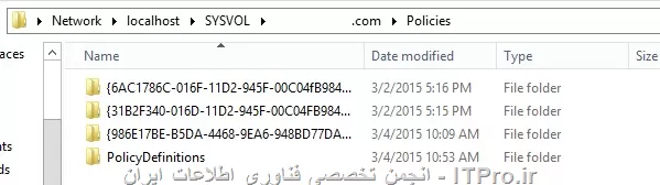 عرض ادب خدمت دوستان .

من اخیرا از 2003 به 2012R2 مهاجرت کردم.
برای اعمال یک سری سیاست ها روی نرم افزار گوگل کروم میخواستم Template هاش رو وارد GPmgmt کنم . 
در \server\SYSVOL\domain.com\Policies   هم فولدری به نام PolicyDefinitions درست کردم و تمپلیتهای گوگل رو در اون قرار دادم . 
بعد از اون وضعیت من شده همونطوری که در عکس میبینید :
||http://tosinso.com/files/get/9ea0fb97-d6ac-49b2-8196-9cc910f5ccbc||

در ضمن وقتی میخوام template file  اضافه کنم ، فقط فایل های .adm  رو میبینه و نه فایلهای adml.  رو . 
||http://tosinso.com/files/get/546bb8b9-8dec-4a3a-a889-ba8b3388b2ee||
در این فولدر پر از فایل های .adml هست که فقط فایلی که پسوند بدون L  ،داره نمایش داده میشه . 
در ضمن Admin template windows 2012 R2 و Windows 8.1 رو هم نصب کردم ولی خبری نیست . 
نمی دونم چه کنم که به حال سابق برگرده .
ممنون میشم راهنمای بفرمایید. 
