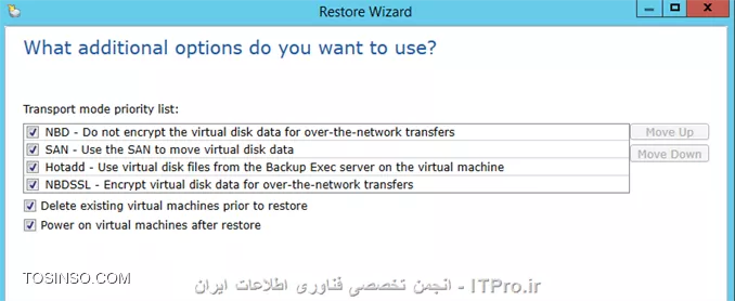 چگونگی و نکات مهم Backup and Restore از ساختار VMware بوسیله ابزار Backup Exec