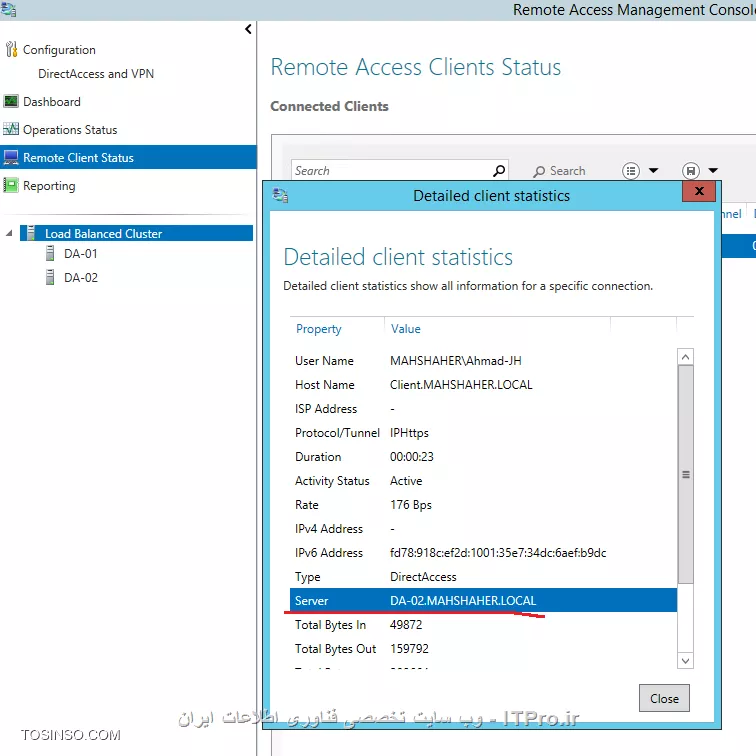 ایجاد  High Availability و Load Balancing برای DirectAccess Server