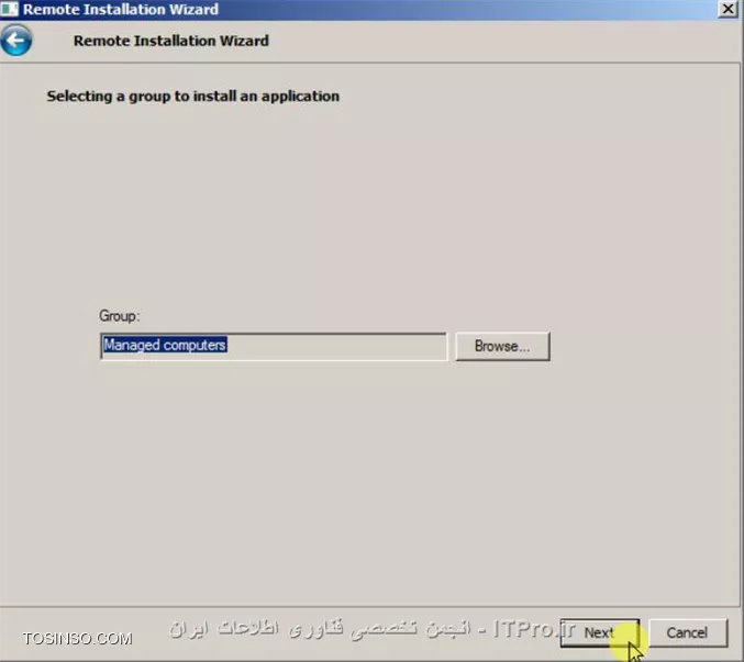 با سلام خدمت اساتید محترم و دوستان عزیز

در ادامه ی آموزش کنسول مدیریتی کسپرسکی،اگر خاطرتون باشه،دیروز با هم یاد گرفتیم که از 2 روش بتونیم آنتی ویروس رو روی کلاینت هامون نصب کنیم.تو روش اول که 1Click بود این کار به صورت لوکال انجام میشد و ما باید میرفتیم تک تک پشت سیستم هر کلاینت و آنتی ویروس رو نصب میکردیم.خب اینکار برای شرکت ها و سازمان هایی که کلاینت های زیادی دارند جوابگو نیست و همچین هم ITPROیی نیست.پس چیکار کنیم؟امروز باهم 3 روش نصب آنتی ویروس روی کلاینت هارو به صورت ریموت بررسی میکنیم که در اولین روشمون تا یادتون نرفته میریم سراغ هموت پکیجی که دیروز ساختیم.پس همراه هم میریم جلو:

*روش اول*

خب وقتی که کنسول رو اجرا کردید به قسمت Managed Computers که مراجعه کنید میبینید که یک کامپیوتر دارم که Agent روش نصب هست ولی آنتی ویروس نداره
||http://tosinso.com/files/get/9d5af198-4b9f-41dd-ab2a-a0d94d9b00e0||
حالا برای اینکه به صورت ریموت آنتی ویروس رو نصب کنید،به قسمت Remote Installation برید و Installation Packages رو انتخاب کنید و پکیجی که ساختیم رو انتخاب میکنیم و Install application رو میزنیم
||http://tosinso.com/files/get/71f497fa-5d61-4647-bfb7-510409536fbb||
تو این مرحله چون ما میخوایم روی تعدادی کامیپیوتر آنتی ویروس نصب کنیم گزینه ی اول رو انتخاب کنید
||http://tosinso.com/files/get/e2f23f3f-10e5-4085-b4f0-3a166ddbd13c||
در این قسمت اسم گروهی که کلاینت ها اونجان و میخواید آنتی ویروس رو روی اونها نصب کنید انتخاب میکنید
||http://tosinso.com/files/get/a0b5cb1f-3a42-4964-86a3-e1bb7be11f4e||
این قسمت رو بدون تغییر پیشنهاد میکنم که Next کنید
||http://tosinso.com/files/get/15ff0c6d-3fa5-4de8-b90e-91bfe2517d72||
در این قسمت لایسنس یا لایسنس هایی که قبلا به کنسول معرفی کردیم به نمایش در میاد که اگر خاطرتون باشه یک لایسنس برای کلاینتها بود و یک لایسنس هم برای کنسول مدیریتی که اینجا در انتخابش دقت کنید
||http://tosinso.com/files/get/2b2f256d-ea9f-42bf-9f84-37560906729c||
در این مرحله از شما می خواد که تعیین کنید اگر هنگام نصب نیاز به ریست شدن سیستم هست چه عملی انجام بده که ترجیحا به حالت پیش فرضبذارید باقی بمونه
||http://tosinso.com/files/get/35d9103f-7e86-4245-947e-933f810a6212||
این قسمت رو هم Next کنید
||http://tosinso.com/files/get/658120a6-30c6-434a-a306-a3de3a791271||
در این قسمت باید یک یوزر رو معرفی کنید و add کنید که دسترسی به تمام کلاینت ها داشته باشه که ترجیحا از یوزر Administrator استفاده کنید.بعد از اینکه یوزر رو add کردید و پسوردش رو وارد کردید،ok کنید و Next رو بزنید
||http://tosinso.com/files/get/be9f9b17-3245-435a-9cd1-99d1a211f2f5||
مجددا Next کنید
||http://tosinso.com/files/get/e581346e-b1e7-445d-babc-b559ce6d7821||
اینجا به شما پیغام میده که این پکیج به درستی روی اون گروهی که مشخص کردید داره اعمال میشه و 2تا تیک سبز باید باشه حتما
||http://tosinso.com/files/get/bf03e666-d8e0-4451-ae51-edf63f051f41||
حالا برای اینکه ببینید داره کار صورت میگیره بیاید تو Managed Computers و تب Task رو انتخاب کنید.پایین صفحه مشاهده میکنید که عمل Deploy شدن New Remote Installation Package که ما این اسم رو روی پکیجمون گذاشتیم داره انجام میشه و در سمت راست هم میتونید خلاصه ای گرافیکی از کار رو مشاهده کنید.میتونید برای دیدن جزییات بیشتر روی View Result کلیک کنید
||http://tosinso.com/files/get/a7093e82-a97c-485c-bb66-5dccec33ef2c||
بعد از کمی صبر مشاهده میکنید که پکیجی که با هم ساختیم روی کامپیوترها نصب شده
||http://tosinso.com/files/get/b47d5e83-0a2c-4fbe-b21c-73f66109fca3||

*روش دوم*

اگر کامپیوتری به شبکه ی شما جوین بشه و آنتی ویروس کسپرسکی روی اون نصب نشده باشه،شما از طریق این کنسول میتونید اون رو ببینید و اقدام به نصب آنتی ویروستون کنید که با هم اینکار رو انجام میدیم.مطابق شکل زیر به محل مورد نظر برید
||http://tosinso.com/files/get/c27f077b-3431-4b32-995b-3b5bb9212424||
همونطور که میبینید این کلاینت ما نه Agent روش نصب هست و نه آنتی ویروس.برای اینکه ما بتونیم روی یک کلاینت آنتی ویروس نصب کنیم باید قبلش حتما Agent رو نصب کرده باشیم.پس اول با هم Agent رو نصب میکنیم و بعد به سراغ نصب آنتی ویروس میریم.برای همین روی کلاینت مورد نظرتون کلیک کنید و از منوی سمت راست Install application رو انتخاب کنید
||http://tosinso.com/files/get/70e64f34-b5cd-4149-b044-770222d61d85||
در این قسمت پکیج Agent رو انتخاب میکنیم که قبلا به کنسولمون اضافه کردیم
||http://tosinso.com/files/get/d0db307f-e1bc-4657-8c4b-ade4167d13c8||
تنظیمات رو به همین حالت بذارید باشه
||http://tosinso.com/files/get/b25f4db9-c27e-49ea-8ff5-4e9884b232f9||
در این مرحله باز هم ترجیحا یوزر administrator رو add کنید و Next کنید
||http://tosinso.com/files/get/b49c36a4-79c4-4781-878f-d78a2d42f4dd||
این قسمت رو هم به همین حالت Next کنید
||http://tosinso.com/files/get/64071277-5531-4afc-95d8-be0866709348||
در این قسمت مشخص میکنید کلاینتی که روش Agent نصب میکنید برای مدیریت بهترتون به کدوم بخش منتقل بشه
||http://tosinso.com/files/get/da4491dc-9c38-434b-b590-73adfda2c945||
در اینجا نصب Agent شروع میشه و میتونید با زدن View Result جزییات بیشتری رو مشاهده کنید
||http://tosinso.com/files/get/1cd3ae07-c348-4483-ab84-852bddcdbb69||
||http://tosinso.com/files/get/c6cc5f88-ce33-4cce-855f-b4c0e4955db6||
بعد از اینکه نصب تموم شد و پیغام Complete رو مشاهده کردید Finish رو انتخاب کنید
||http://tosinso.com/files/get/b8cc6b43-99c0-43d6-a972-bc871b84b271||
همونطور که مشاهده میکنید دیگه کامپیوتری در دامین ما نیست
||http://tosinso.com/files/get/c6f78cdf-a962-41b3-8c97-f4b7e6979074||
به قسمت Managed Computers و تب Computers مراجعه کنید،میبینین که کلاینتتون چون Agent روش نصب شده و ما مشخص کردیم،به این گروه منتقل شده
||http://tosinso.com/files/get/89a91fdb-b252-4504-871f-cba14d801a8a||
خب حالا که Agent رو نصب کردیم،کامپیوتر ما آمادست تا آنتی ویروس رو روش نصب کنیم،برای همین کلاینتتون رو انتخاب کنید و از منوی سمت راست Install application رو بزنید
||http://tosinso.com/files/get/87f78e04-dcd2-4403-9630-edb26814846b||
حالا پکیج آنتی ویروس رو انتخاب میکنیم
||http://tosinso.com/files/get/ad4921ad-1063-41d6-98d4-b7eb6f405df0||
تنظیمات رو به همین حالت قرار بدید
||http://tosinso.com/files/get/41443cce-a941-4235-9d3b-9cdc6d4b466c||
حالا باید لایسنس رو انتخاب کنید 
||http://tosinso.com/files/get/90e3ba7b-38ad-4e56-b35c-55f4948e578c||
در این قسمت مجددا یوزری که دسترسی داره رو انتخاب کنید که باز هم میگم ترجیحا administrator باشه
||http://tosinso.com/files/get/a0676244-2d90-4b98-8f29-7e87cb836951||
این قسمت رو هم به همین حالت بذارید باشه
||http://tosinso.com/files/get/7e54ad7a-f65e-4a1c-a918-35966098ec56||
خب آنتی ویروس ما در حال نصب هست که میتونید View Result رو بزنید و جزییات بیشتری رو ببینید
||http://tosinso.com/files/get/6e821e88-9ad6-4ffe-b5d6-50b701a8ce19||
||http://tosinso.com/files/get/f25ad754-1746-41f2-ad95-cbcecd97b1c8||
بعد از اینکه پیغام Complete رو دیدید Finish رو انتخاب کنید
||http://tosinso.com/files/get/f14a3c07-28eb-4235-ae97-57b49adfae98||
حالا اگه به قسمت Managed Computers و تب Computers برید میبینید که الان روی کلاینت شما هم Agent و هم آنتی ویروس نصب شده
||http://tosinso.com/files/get/86fcfdcb-34ff-4949-acc9-302091c06bcf||
این هم آنتی ویروس شما روی کلاینت
||http://tosinso.com/files/get/19440c37-320c-4f3e-b2c5-e83a244b964e||

*روش سوم*

خب دوستان عزیز امیدوارم که خسته نشده باشید و همچنان همراه باشید.

با هم روش سوم رو شروع میکنیم.به Managed Computers برید و روی تب Tasks کلیک کنید و Create a task رو انتخاب کنید
||http://tosinso.com/files/get/994cb769-8d58-4288-afc3-4e0209b10e59||
اسم مورد نظرتون رو برای task انتخاب کنید
||http://tosinso.com/files/get/1f8f2ae7-912d-4fe6-95e5-033fbc76210c||
تو این مرحله چون به صورت ریموت میخوایم که آنتی ویروس رو نصب کنیم،مثل شکل عمل کنید
||http://tosinso.com/files/get/e00c8068-2f49-4346-9828-831627001345||
حالا پکیج آنتی ویروس رو انتخاب میکنیم
||http://tosinso.com/files/get/7e5fc6ff-4f76-4f0a-9d84-9a36319b012b||
مزیت این روش این هست که شما در حین نصب میتونید انتخاب کنید که Agent هم نصب بشه و نیاز یه Task جدید نیست.پس مطابق تصویر عمل کنید
||http://tosinso.com/files/get/5c04e864-38bc-48d1-8d13-0a2cd0b51ad1||
این قسمت رو هم به همین صورت بذارید باقی بمونه
||http://tosinso.com/files/get/c3aa84b5-8cee-44ff-a9a1-2d73d4935d20||
در این قسمت شما آزادی عمل بیشتری نسبت به دو روش قبل دارید که مشخص کنید هنگام نصب چه اتفاقی بیوفته که تصویر به حد کافی گویا هست
||http://tosinso.com/files/get/e7db321e-8a67-4aa2-abde-3ba5abb547c7||
مجددا صفحه ی تعریف یوزر که باهاش آشنا شدید دیگه
||http://tosinso.com/files/get/d8753ca5-3105-4624-9ebb-d96d6f658e8f||
در این قسمت مشخص میکنید که این Task در چه وقتی انجام بگیره که مطابق نیازتون تعریف میکنید.من پیشنهاد میکنم که به صورت Manual قرار بدید و تیک Run missed tasks رو هم بزنید که اگر Taskی از قبل روی کلاینت قرار بوده که صورت بگیره انجام بشه و بعد این کار صورت بگیره
||http://tosinso.com/files/get/186849b5-9e19-4996-a980-6a9ab96418ff||
حالا Finish رو بزنید
||http://tosinso.com/files/get/1cb2ad97-642b-4cfc-83f3-1f5be3594bce||
حالا به Managed Computers و به قسمت Task برید،میبینید که Install KES 10 که با هم ساختیم اونجا داره نمایش داده میشه که اون رو انتخاب کنید و Start رو بزنید
||http://tosinso.com/files/get/9b38093e-2e6f-4938-adb3-2c7090e636b6||
Task داره اجرا میشه
||http://tosinso.com/files/get/b51ef3bc-751b-43d1-9ef4-cb83f0ac3131||
خب عمل نصب انجام شده
||http://tosinso.com/files/get/1b55cde9-93fc-4fd5-a0ed-835c1a9e46a9||
و این هم آنتی ویرسمون
||http://tosinso.com/files/get/e220c435-df1a-42d8-b02a-a564e82536cb||


خب دوستان عزیز با هم انواع روش های نصب رو دیدیم.امیدوارم که مفید واقع شده باشه و استفاده کنید.
روز خوبی داشته باشد.

نویسنده : مهدی عسکری
منبع : |جزیره امنیت اطلاعات و ارتباطات وب سایت توسینسو::https://tosinso.com/security|
هرگونه نشر و کپی برداری بدون ذکر منبع و نام نویسنده دارای اشکال اخلاقی است
