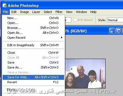 یه روش دیگر می باشد در منو File گزینه save as web page رو انتخاب کنید
سپس با کم کردن برخی رنگ ها و کم کردن رزولیشین می توانید فایل را کم حجم کنید
||http://graphic.tosinso.com/files/get/a12f94ba-f2d8-4160-abd3-4dc7f39205f6||
با تشکر 
OJD
