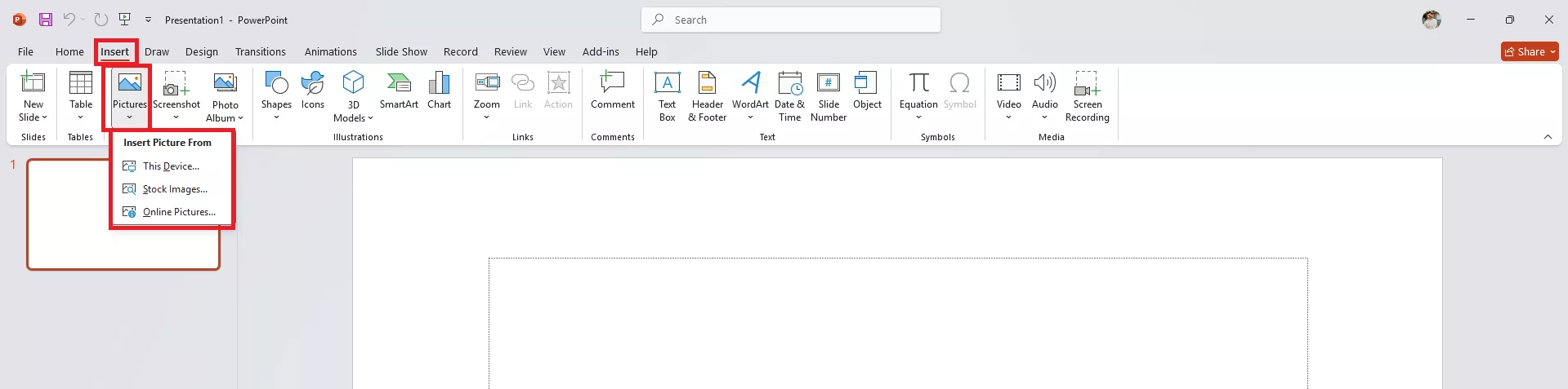 افزودن تصویر به پاورپوینت