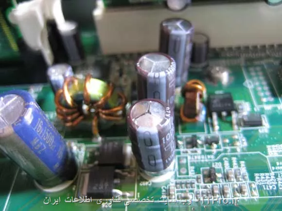 خازن باد کرده مادربرد