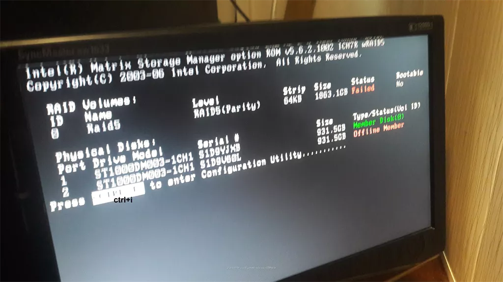 ||با سلام و خسته نباشید به IT Pro های عزیزمن یه سروری دارم که رید5 آلان FAILD شده و این دو خطا رو میده ممنون میشم راهنمایی کنید چون اطلاعات مهمی بر روی سرور دارم.

||https://tosinso.com/files/get/a3d5a6d4-b4f5-4e52-b740-7c51e6f6ef91||


بعد این که Ctrl+I رو میزنم تصویر زیر میاد.


||https://tosinso.com/files/get/a3d5a6d4-b4f5-4e52-b740-7c51e6f6ef91||
