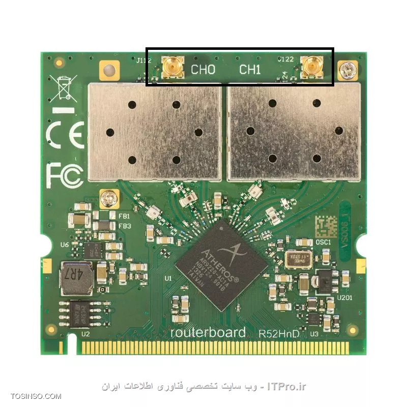 سلام چند نکته هست که گفتنش در انتهای این مطلب خالی از لطف نیست البته با اجازه مهندس نصیری
در مورد dual chain چیزی که توی این نکته گفته شد رو به زبانی ساده تر بگم. ما میتونیم بر روی یک کارت وایرلس یا wireless card دو یا سه انتن متصل کنیم که بهشون میگن dual or tirple chain و کاربردش برای مواقعی است که شما بخواید برروی یک کارت وایرلس پهنای باند بیشتری رو داشته باشید مثلا بطور معمول توی باند n میتویند 150 مگ پهنای باند داشته باشید(هم tx و هم rx) و شما میتونید با اضافه کردن یک انتن دیگه بیاید و 150 مگ دیگه به این پهنای باند اضافه کنید که(سرجمع 300 مگ) میتونید این rx یا tx رو به عهده هر کدوم از این انتن ها بزارید. یعنی یک انتن بیاد rx کنه و اون یکی بیاد tx البته دو تا با هم، هم میتونن)این dual chain بودن هم بستگی به کارت وایرلسی که استفاده میکنید داره.و این چیزی که توی متن گفته شد *(همزمان توسط یک دستگاه وایرلس این امکان وجود دارد که به چند نقطه مختلف ارتباط برقرار شود)* به این معنی نیست که هر انتن رو برای یک ارتباط در نظر بگیریم انتن فقط یک خروجی از کارت وایرلس رو به ما میده.
اینم یک عکس از یه کارت وایرلس که امکان اتصال دو انتن رو روی خودش داره 
||http://network.tosinso.com/files/get/a3d93604-0bf7-45b1-bfe1-5360eaaba93b||
دوستان اگر توضیحاتم مشکلی داشت بگید 