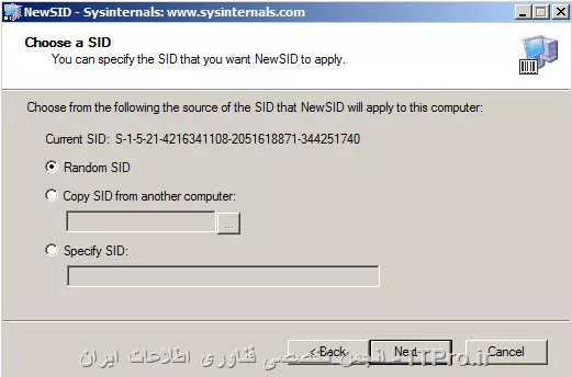 مهندس سلام مجدد...

من اين مراحل رو به ترتيب رفتم....

مرحله اول:

||http://network.tosinso.com/files/get/7ee52d61-815e-4c8b-9906-d415f4a7877e||

مرحله دوم:

||http://network.tosinso.com/files/get/a3e197e8-4914-4cf4-a9c8-0cb18dff09d9||

مرحله سوم:

||http://network.tosinso.com/files/get/01774355-018f-4d4e-be59-c13765b9c137||

مرحله چهارم:

||http://network.tosinso.com/files/get/eb01947a-3a95-44af-bbcd-a08b72ed6d67||

مرحله پنجم:

||http://network.tosinso.com/files/get/f607a884-5b2b-4728-be5c-ce588ed63fc6||

مرحله ششم:

||http://network.tosinso.com/files/get/a7f01421-d2d7-4fd4-8439-e20a1732c47e||

و نهايتا در مرحله آخر و بعد از Restart کردن تو حالت Blue Screen رفت و ديگه نشد کاري رو بکنم....

حالا يکبار ديگه نصب ويندوز ميکنم و اين مراحل رو هم تست ميکنم، فقط يه سؤال مهم! قبل از انجام و استفاده از NewSid بايد Sysprep رو انجام داده باشم يا اصلا نيازي نيست؟

چون طبق نظرات قبلي من Sysprep رو انجام داده بودم و بعد از NewSid استفاده کردم.

ممنون
