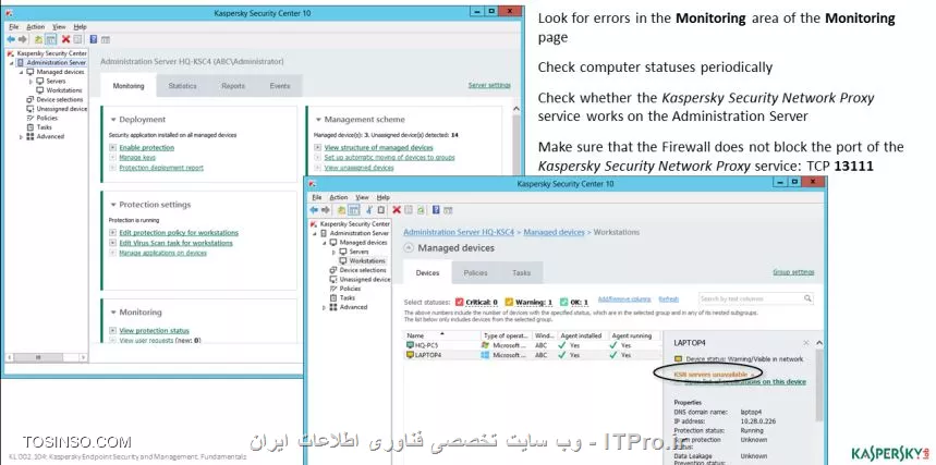 اموزش پارسی کسپرسکی سرور 10 