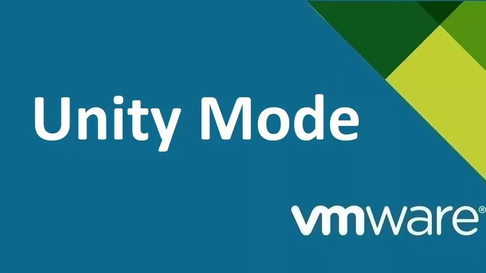 کاربرد حالت Unity Mode در VMware Workstation چیست؟