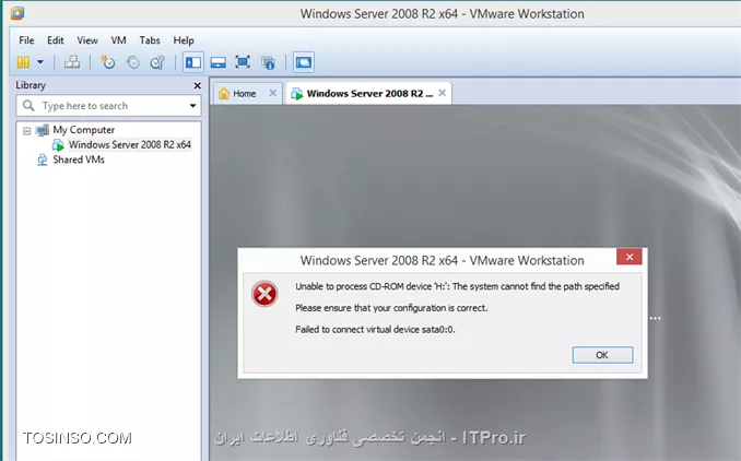 با سلام خدمت تمامی دوستان،سوال اولم اینه که چرا VMware برای نصب یک ویندوز،درایو مجازی ای که توسط UltraIso ساخته شده رو نمیشناسه،یعنی اینکه من وقتی فایل ISO از ویندوزم رو از طریق UltraIso مانت میکنم VMware برای نصب ویندوز اون درایو رو نمیشناسه و از روش ویندوز رو نصب نمیکنه.
سوال دومم اینه که چرا وقتی توی VMware برای نصب ویندوز فایل ISO تعریف میکنیم بعد از اتمام نصب ویندوز این پیغام رو میده:

||http://tosinso.com/files/get/a769a28e-a08b-4b77-80bc-d7411fe61a93||

ممنون میشم اگه اساتید کمکم کنن.