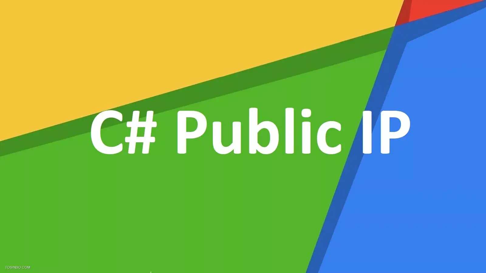 آموزش بدست آوردن آدرس IP پابلیک با کد سی شارپ