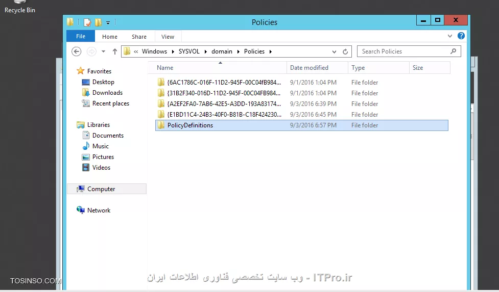 ایجاد Central Store برای استفاده از Administrative Template های Local در GPO ها