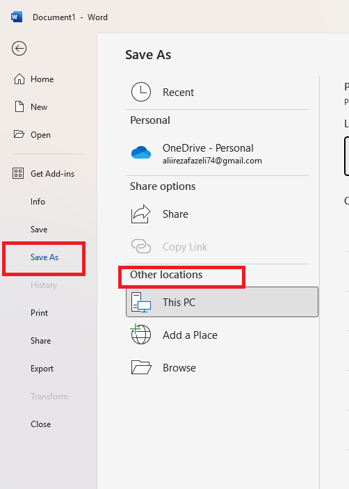 الگو در ورد