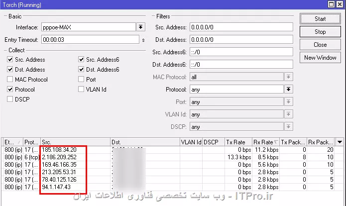 من زمانی که torch میگیرم این آی پی های ناشناس رو می بینم که دارن ترافیک مصرف می کنن. میدونین این آی پی ها چی هستن؟ بلاک هم نمیشن. یا من بلد نیستم. ||https://network.tosinso.com/files/get/a8e5d4cb-37da-4ab9-87c5-4f66c9259ac2||