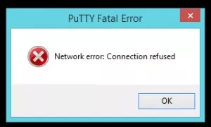 خطای connection refused در putty