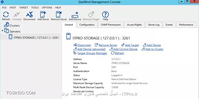 آموزش شبیه سازی SAN Storage برای سناریوی Failover Clustering
