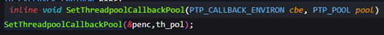 Setting the process thread pool with SetThreadpoolCallbackPool