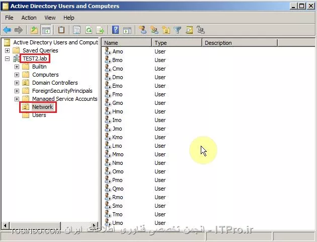 جا به جایی User Acount ها از دامینی به دامین دیگر با استفاده از فایل های CSVDE