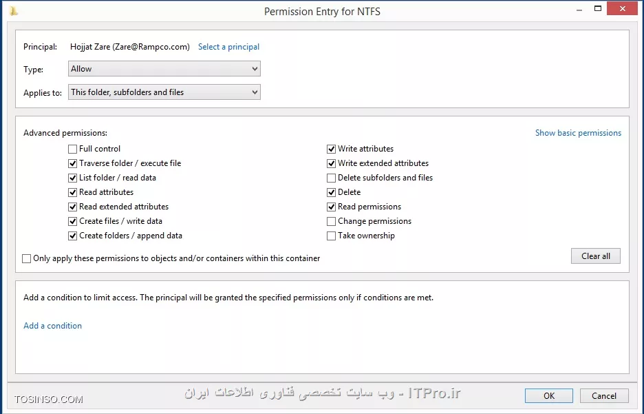 اگه به صورت عکس پیوست بگین،   که کلا میتونه هم فایل رو ادیت کنه و هم ویرایش و هم دلیت.
من میخواهم نتونه دلیت کنه ولی بتونه هر کاری رو انجام بده.
ممنون میشم بیشتر توضیح بدین

||http://network.tosinso.com/files/get/ab4a108c-0718-41a1-9bea-1578a56bf2b1||