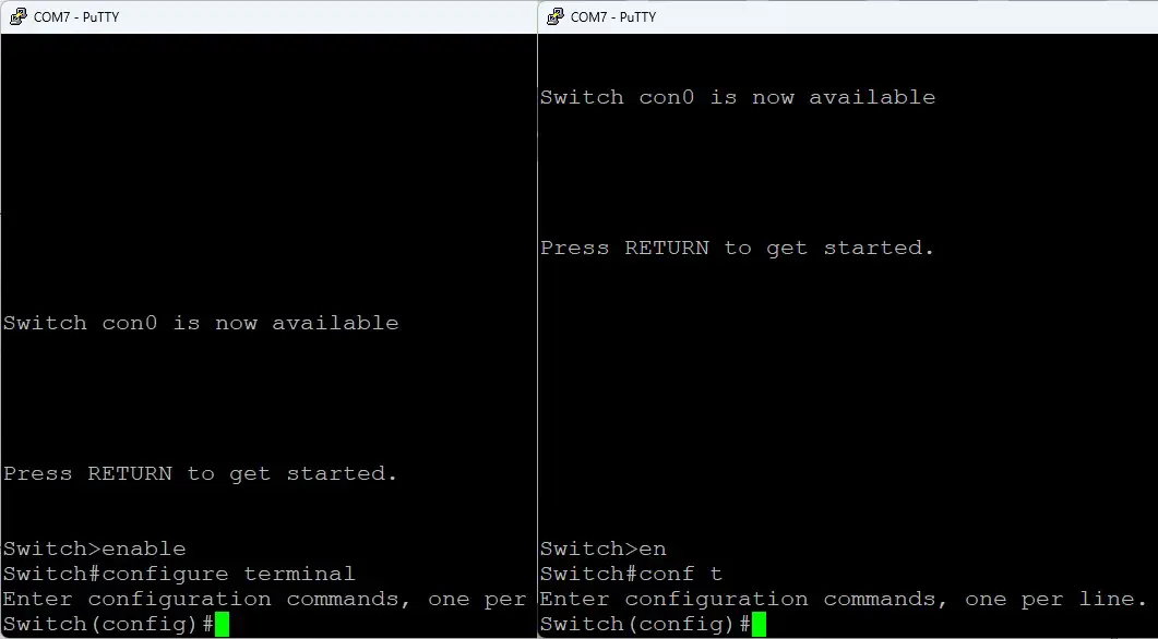 Configuration Mode یا Config Mode در سوئیچ سیسکو