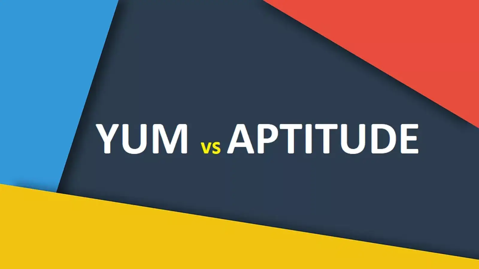 تفاوت YUM و Aptitude در چیست؟ به زبان بسیار ساده
