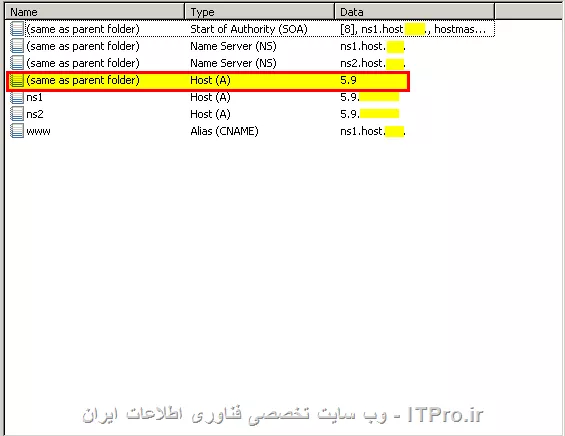 طبق عکسی که شما برای من ارسال کردین، متوجه شدم شما باید یه رکورد A درست کنین که به ip هاست مورد نظر لینک شه

مانند عکس زیر:
||https://network.tosinso.com/files/get/acbb1ef7-8867-4c8a-81c4-2005f9f00807||