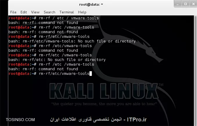 سلام دستورات رو با شکلای مختلف اجرا کردم نشد عینا کپیشون کردم پیام خطا میده.||http://network.tosinso.com/files/get/ad69483f-7fec-47b3-ad2d-2b4b7384058c||