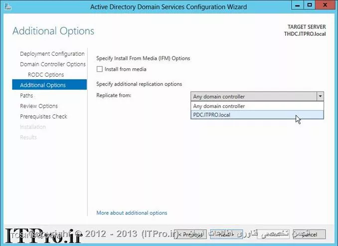 آموزش نصب و راه اندازی دومین کنترلر فقط خواندنی یا RODC در ویندوز سرور 2012 