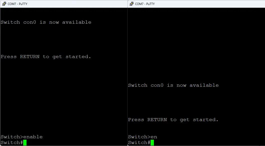Enable Mode یا Privilege Mode در سوئیچ سیسکو