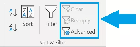 فیلتر ها در اکسل