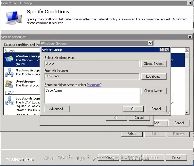 استفاده از Active Directory به عنوان Radius server برای تجهیزات سیسکو 