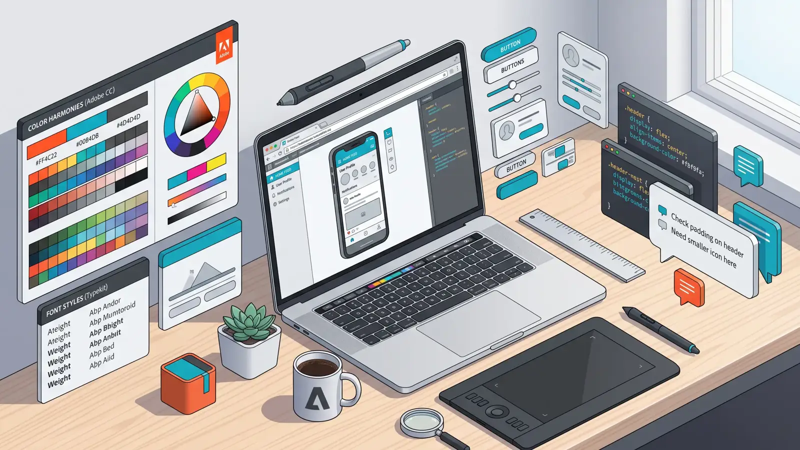 راهنمای جامع استفاده از Adobe XD روی مرورگر؛ همکاری تیمی و بررسی طرح‌ها بدون نصب نرم‌افزار