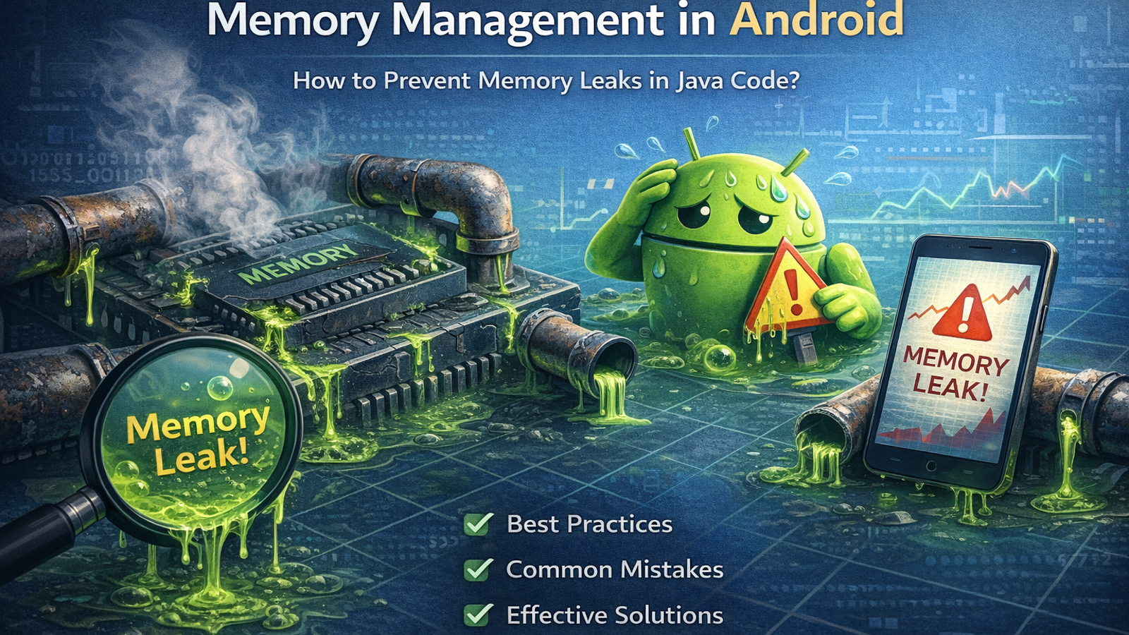 مدیریت حافظه در اندروید: چگونه از Memory Leak در کد های جاوا جلوگیری کنیم؟