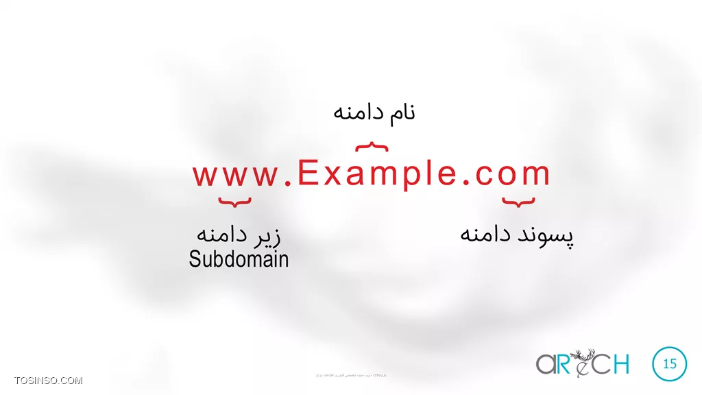 دامنه از سه قسمت تشکیل شده 
