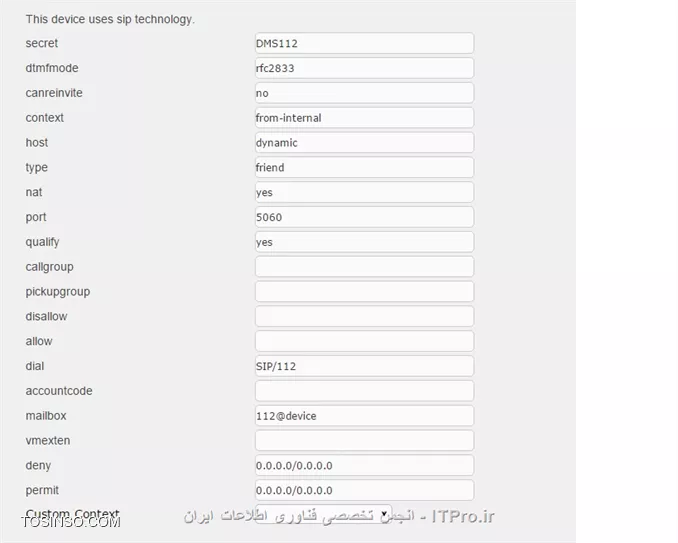 ||http://network.tosinso.com/files/get/67dc748c-c88a-41f2-807e-72bfe9a96853||

||http://network.tosinso.com/files/get/b244941f-2294-4938-b0ff-9f4b253d288b||

الان اسم این یوزر f.amini گذاشتم ولی موقعی که زنگ میزنه اسم نفر قبلی که این شماره براش ریجیستر شده بود رو نشون میده باید فایل sip-additional.conf را تغییر بدم و سرور را reload کنم 
