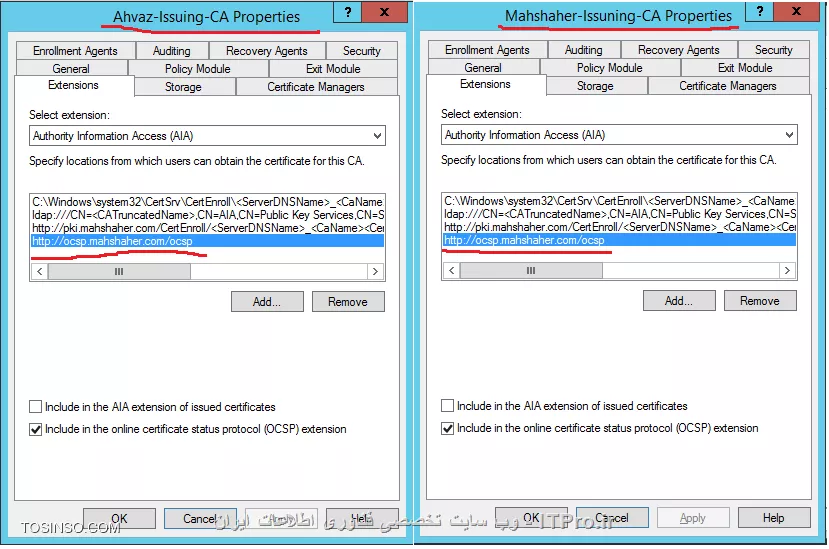 آموزش جامع PKI در مایکروسافت و Active Directory Certificate Services : قسمت دهم