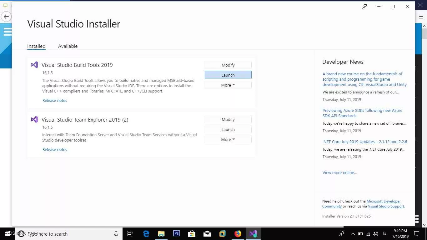 روی لانچ کلیک می کنم 